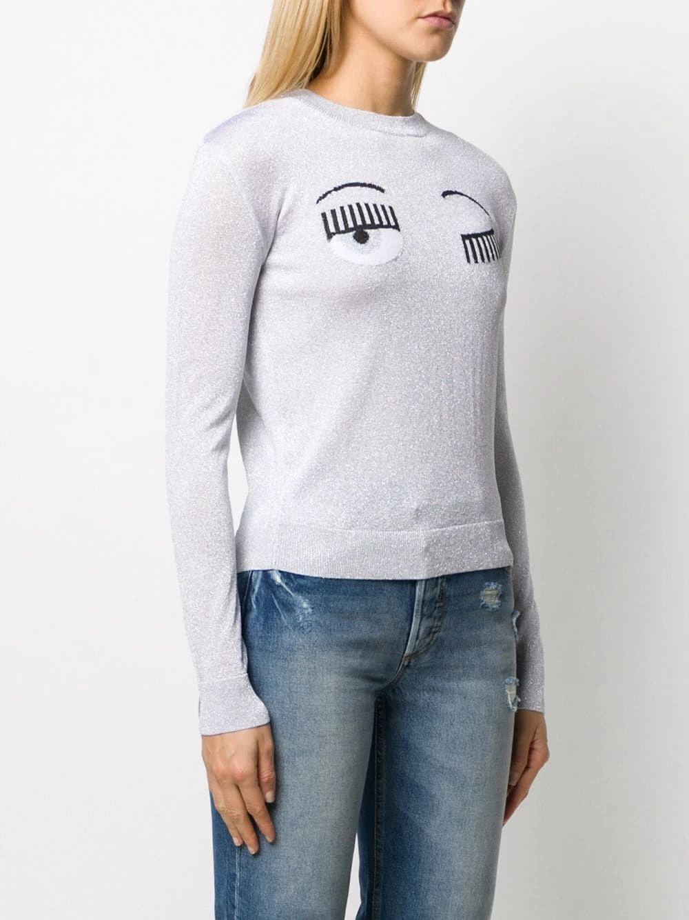 Chiara Ferragni Flirting crew neck jumper knitted sweaters of women 3 Chiara Ferragni Flirting crew neck jumper