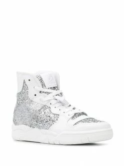 Chiara Ferragni Basket glitter high-top sneakers