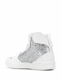 Chiara Ferragni Basket glitter high-top sneakers