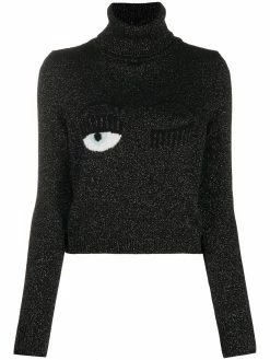Chiara Ferragni Flirting logo glitter jumper