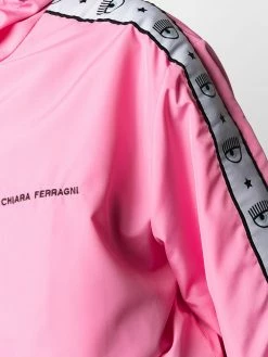 Chiara Ferragni logo-tape zipped jacket