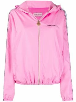 Chiara Ferragni logo-tape zipped jacket