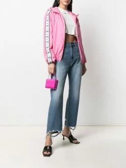 Chiara Ferragni logo-tape zipped jacket