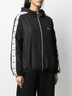 Chiara Ferragni logo-tape zipped jacket