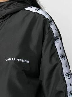 Chiara Ferragni logo-tape zipped jacket