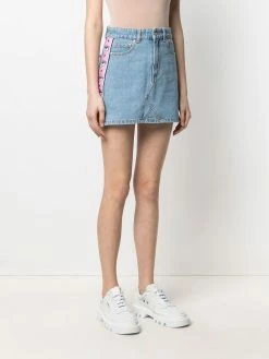 Chiara Ferragni contrast-trim denim skirt