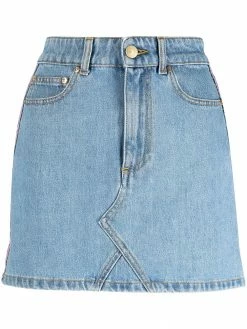 Chiara Ferragni contrast-trim denim skirt