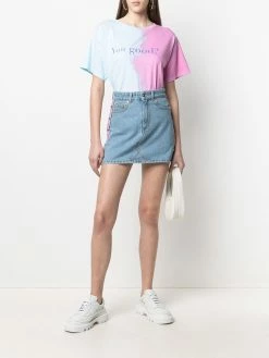 Chiara Ferragni contrast-trim denim skirt