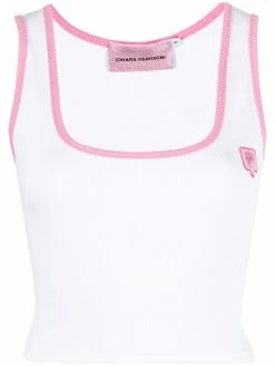 Chiara Ferragni logo-patch tank top