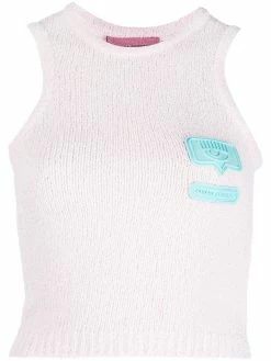 Chiara Ferragni Eyelike terry-cloth effect tank top