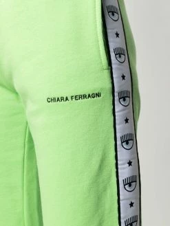 Chiara Ferragni logo-tape track pants