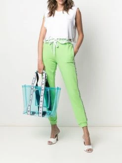 Chiara Ferragni logo-tape track pants