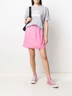 Chiara Ferragni logo trim A-line skirt