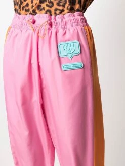 Chiara Ferragni logo-patch track pants