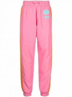 Chiara Ferragni logo-patch track pants