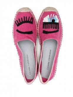 Chiara Ferragni bead-embellished espadrilles
