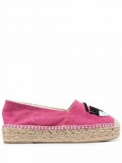 Chiara Ferragni bead-embellished espadrilles