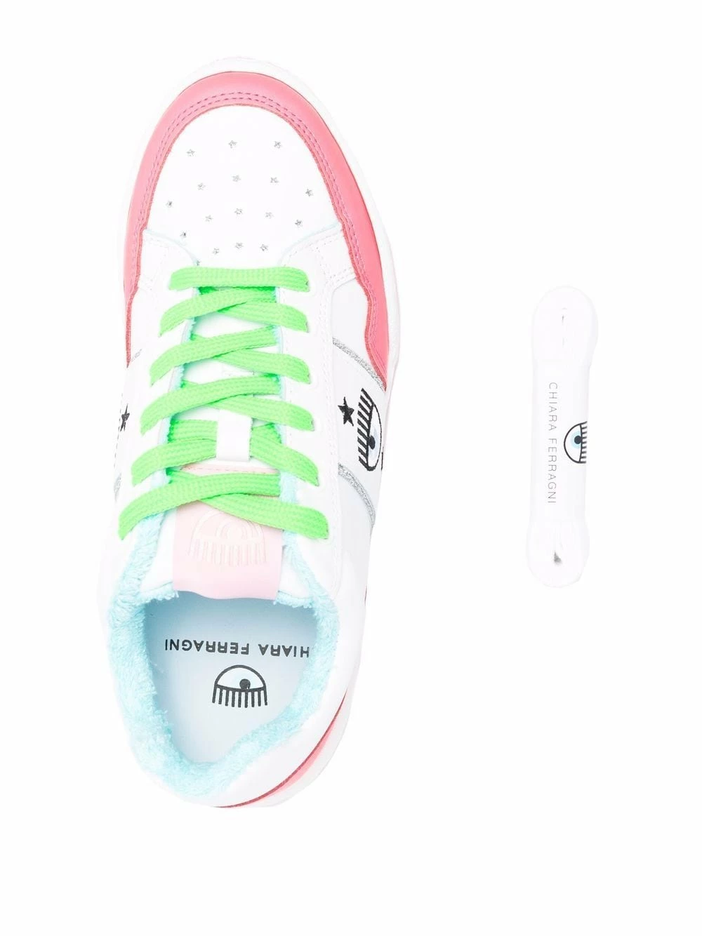 Chiara Ferragni CF 1 embroidered logo sneakers of women 4 Chiara Ferragni CF-1 embroidered-logo sneakers