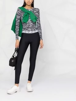 Chiara Ferragni Logomania high-shine leggings