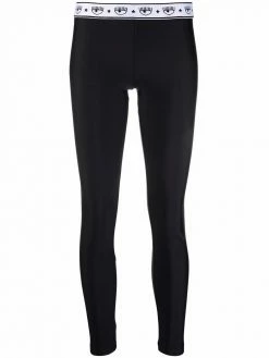 Chiara Ferragni Logomania high-shine leggings