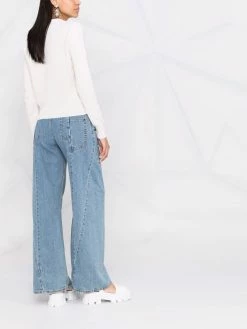 Chiara Ferragni Eyestar intarsia-knit crew-neck jumper