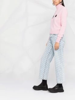 Chiara Ferragni Eyestar intarsia-knit roll-neck jumper