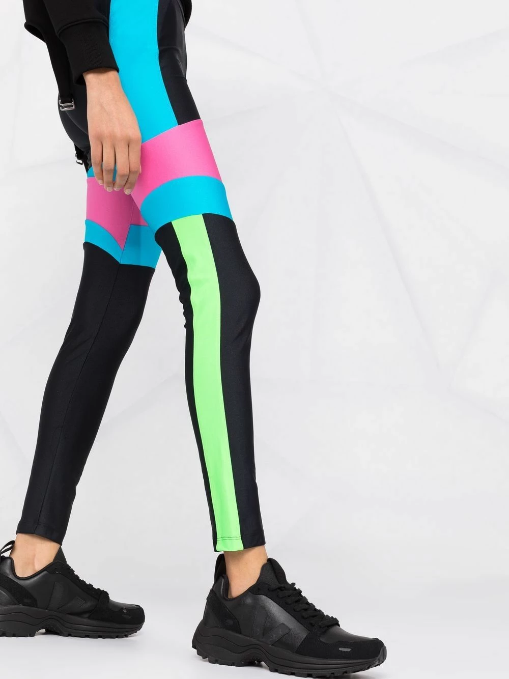 Chiara Ferragni Panelled logo patch leggings of women 3 Chiara Ferragni panelled logo-patch leggings