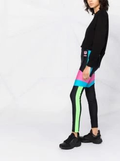 Chiara Ferragni Panelled logo patch leggings of women 11 Chiara Ferragni panelled logo-patch leggings