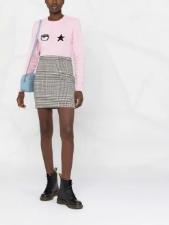 Chiara Ferragni Eyestar intarsia-knit jumper