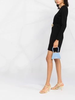 Chiara Ferragni logo-plaque belted dress