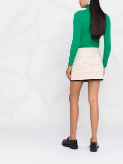 Chiara Ferragni contrasting-trim tweed skirt