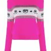 Chiara Ferragni eye-motif wool jumper