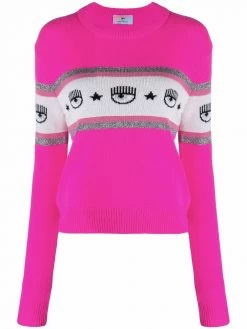 Chiara Ferragni eye-motif wool jumper