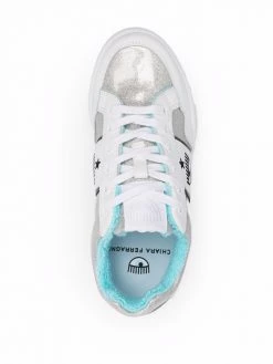 Chiara Ferragni Eye-detail lace-up trainers