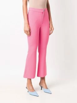 Chiara Ferragni Crystal button flared cropped trousers cropped pants of women 7 Chiara Ferragni crystal-button flared cropped trousers