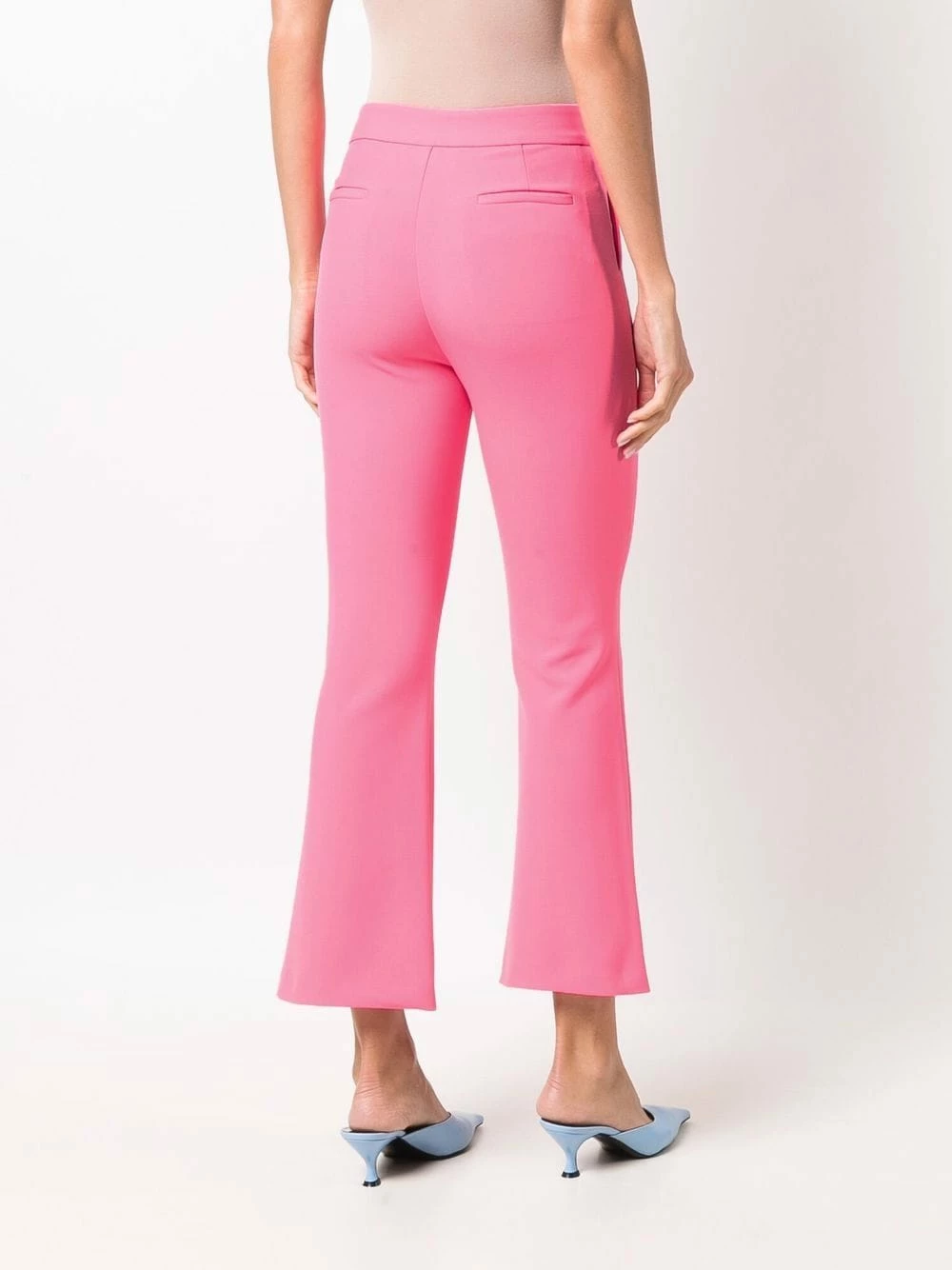 Chiara Ferragni Crystal button flared cropped trousers cropped pants of women 4 Chiara Ferragni crystal-button flared cropped trousers