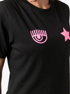 Chiara Ferragni winking-eye print cotton T-Shirt