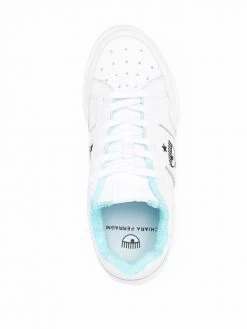 Chiara Ferragni logo-embroidered ridged sneakers