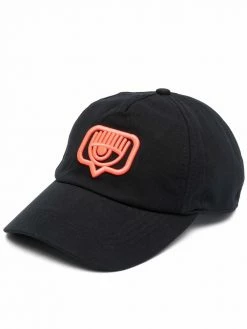 Chiara Ferragni eye-motif cotton baseball cap