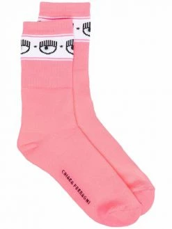 Chiara Ferragni eye-motif logomania socks