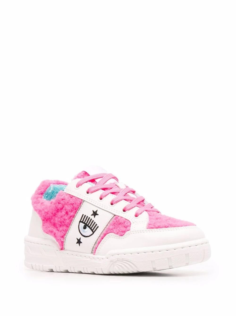 Chiara Ferragni Logo embroidered panelled sneakers of women 2 Chiara Ferragni logo-embroidered panelled sneakers