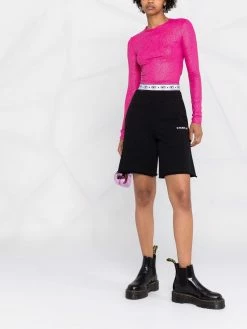 Chiara Ferragni logo band glittered T-shirt