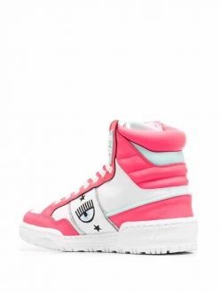 Chiara Ferragni two-tone high-top sneakers
