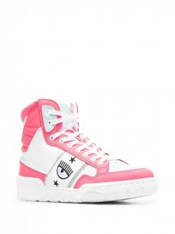 Chiara Ferragni two-tone high-top sneakers