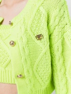 Chiara Ferragni cable-knit cropped cardigan