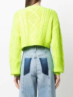 Chiara Ferragni cable-knit cropped cardigan