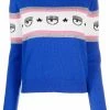 Chiara Ferragni logo-print knitted jumper