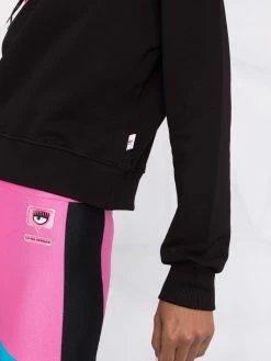 Chiara Ferragni Logomania-patch cotton sweatshirt