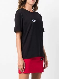 Chiara Ferragni Eye-embroidered cotton T-shirt