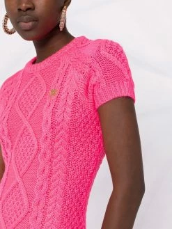 Chiara Ferragni chunky knit jumper dress